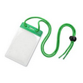 Vertical Badge Holders with Green Color Bar and Neck Cord
